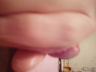 ABDL Adult Baby Diaper Lover Kink Sissy Little Jacks Off in Pink Romper Fetish Kink POV HD Hot Sexy