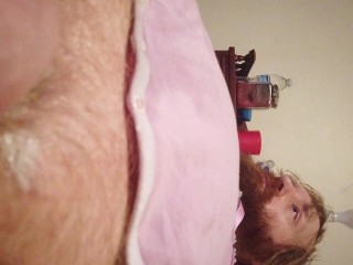 ABDL Adult Baby Diaper Lover Kink Sissy Little Jacks Off in Pink Romper Fetish Kink POV HD Hot Sexy