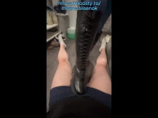 Boots trample & ballbusting