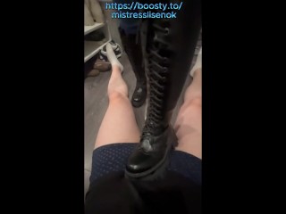 Boots trample & ballbusting