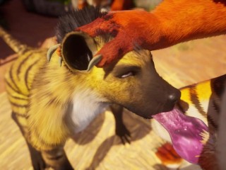 Sexy furry babe gets fucked by everyone until she squirts in Wild Life sex