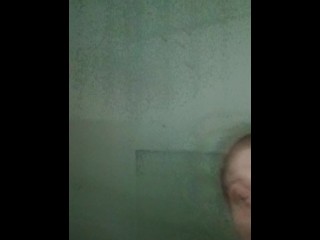 Huge cumshot while family is in the other room