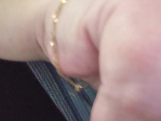 Playing with my big tits