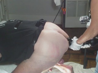 Submissive Husband-Pegged with Fat Knot Dick