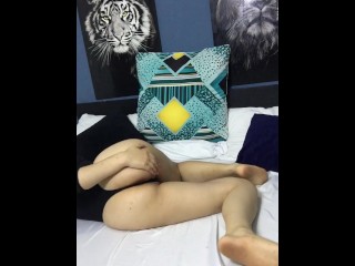 I masturbate my pussy and make a hot video for my neighbor.