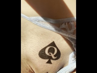 Nordic Snowbunny showing off her QoS Tattoo