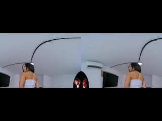 VRLatina - Beautiful Latina Alejandra Vives Sex In Her Bed VR