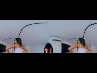VRLatina - Beautiful Latina Alejandra Vives Sex In Her Bed VR
