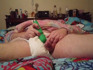 Sissy Little Kink Submissive Slut Wets Adult Soaks Diaper with Pee Sexy POV HD Part 3 of 4