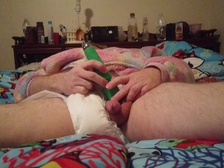 Sissy Little Kink Submissive Slut Wets Adult Soaks Diaper with Pee Sexy POV HD Part 3 of 4