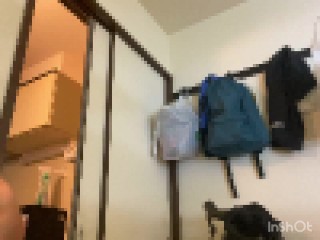 落ち着いて電動オナホで生中出