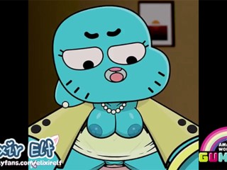omfg lol. nicole watterson goes ham with the slam slam 🥵 GUMBALL HENTAI