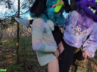 Sneaking Into The Woods To Fuck The Hottest Barely Legal Furry Girl I've Ever Met [Fursuit/Cuckold]