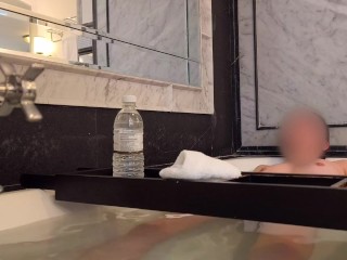 Real bathing of Japanese college student