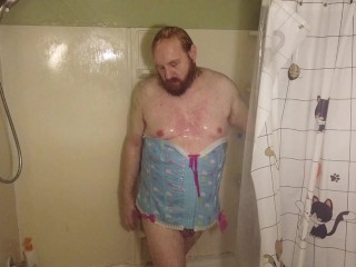 Sissy Submissive Little Gets Soaking Wet In Carebear Little for Big Corset Part 1 of 3