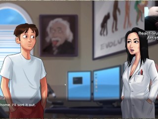 Science Class with Miss Okita - Summertime Saga X-Ray Glasses Okitatron Oculars Scene