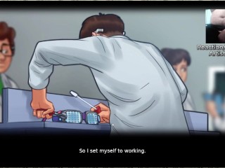 Science Class with Miss Okita - Summertime Saga X-Ray Glasses Okitatron Oculars Scene