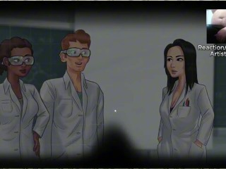 Science Class with Miss Okita - Summertime Saga X-Ray Glasses Okitatron Oculars Scene