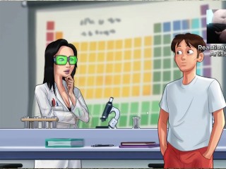 Science Class with Miss Okita - Summertime Saga X-Ray Glasses Okitatron Oculars Scene