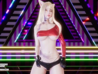 [MMD] Redfoo - NewThang Ahri Sexy Kpop Dance League of Legends Hentai Uncensored 4K 60FPS