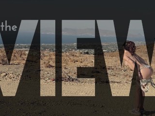 amateur voyeurs hike naked & get a blowjob with huge cumshot - little arden