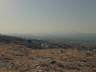 amateur voyeurs hike naked & get a blowjob with huge cumshot - little arden