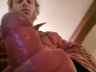 Hot cumshot in the chimney !