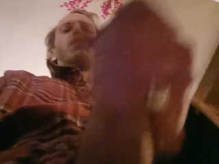 Hot cumshot in the chimney !