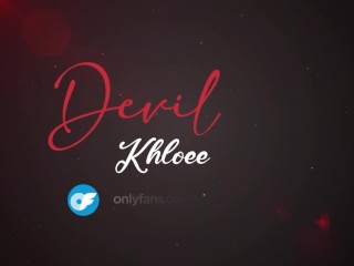 Cheating boyfriend fucks curvy latina with girlfriend on the sidebed, sneaky fuck - Devil Khloee