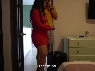 Big ass MILF stepmom “don't move so much stepson”