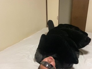 布団に擦り付けオナニー