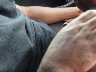 Post Orgasm Torment - 2cocoa gives me a handjob while I take her to the airport pov2