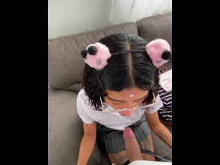 Llegué de la Secu y mi Padrastro estaba Caliente