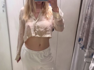 [4K] Transparent Try On Haul | See Through Tops | Get Ready With Stacy (2025)