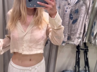 [4K] Transparent Try On Haul | See Through Tops | Get Ready With Stacy (2025)