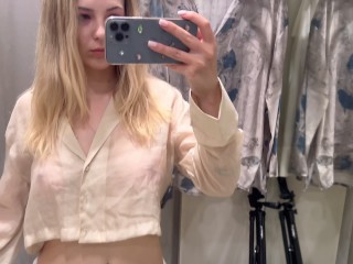 [4K] Transparent Try On Haul | See Through Tops | Get Ready With Stacy (2025)