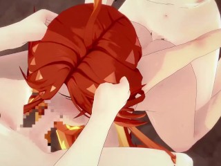 【原神】マーヴィカが複数人に乳揉まれ攻められる3Dエロアニメーション。(まーびかpart2。Genshin Mavuika gangbang.玛薇卡群交)