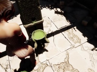 Beasts in the Sun Sex Game version 7 #06 Tomb Rider parody Porn game