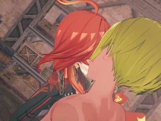 【原神 マーヴィカ】3Dエロアニメーション(背後乳揉み⇒手マン⇒手コキ⇒フェラ⇒セックス まーびか3 Genshin Impact Mavuika hentai sex.)