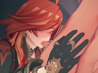 【原神 マーヴィカ】3Dエロアニメーション(背後乳揉み⇒手マン⇒手コキ⇒フェラ⇒セックス まーびか3 Genshin Impact Mavuika hentai sex.)