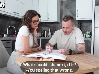 English tutor doesn't mind being fucked!