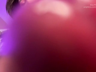 Sexy ts Trans girl Jerking Off Big Cock in Stockings under her Skirt till Cum on camera