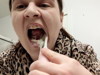 Drooling Spitting Tooth Brushing
