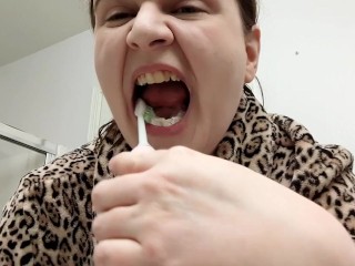 Drooling Spitting Tooth Brushing