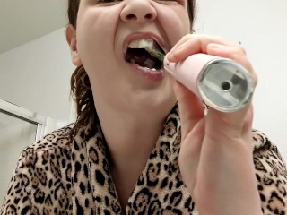 Drooling Spitting Tooth Brushing