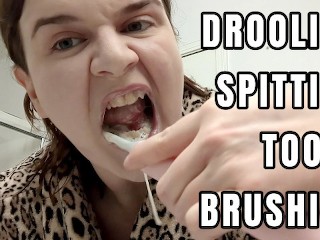 Drooling Spitting Tooth Brushing