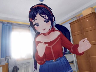 MiSide ASMR VR Roleplay ❤️ Crazy Cutie Mita Comes Into Your World ~ Pov - LEWD - Ear Licks