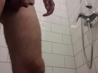 Amateur body art, light striptease and blue ass and cock