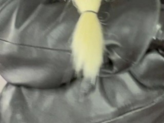 Leather & Latex ASMR Hugging, Squeezing, Ass Slapping, Sweat