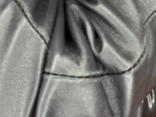 Leather & Latex ASMR Hugging, Squeezing, Ass Slapping, Sweat